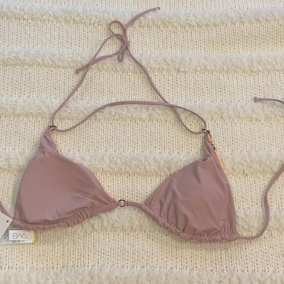 Vyb French Cut Triange Bra Bikini Top Reversible NWT - Picture 4 of 5